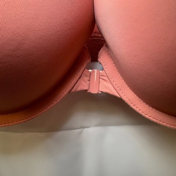 Victoria's Secret 32D Full Coverage Push Up Bra Lace Racerback Mauve front close - Picture 2 of 10
